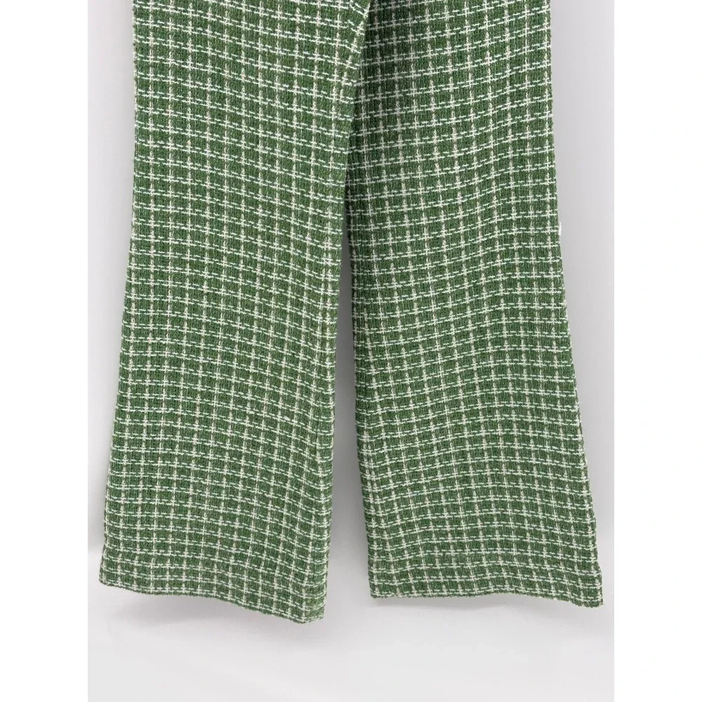 Green Checkered Women's Trousers - Picture 4 of 16